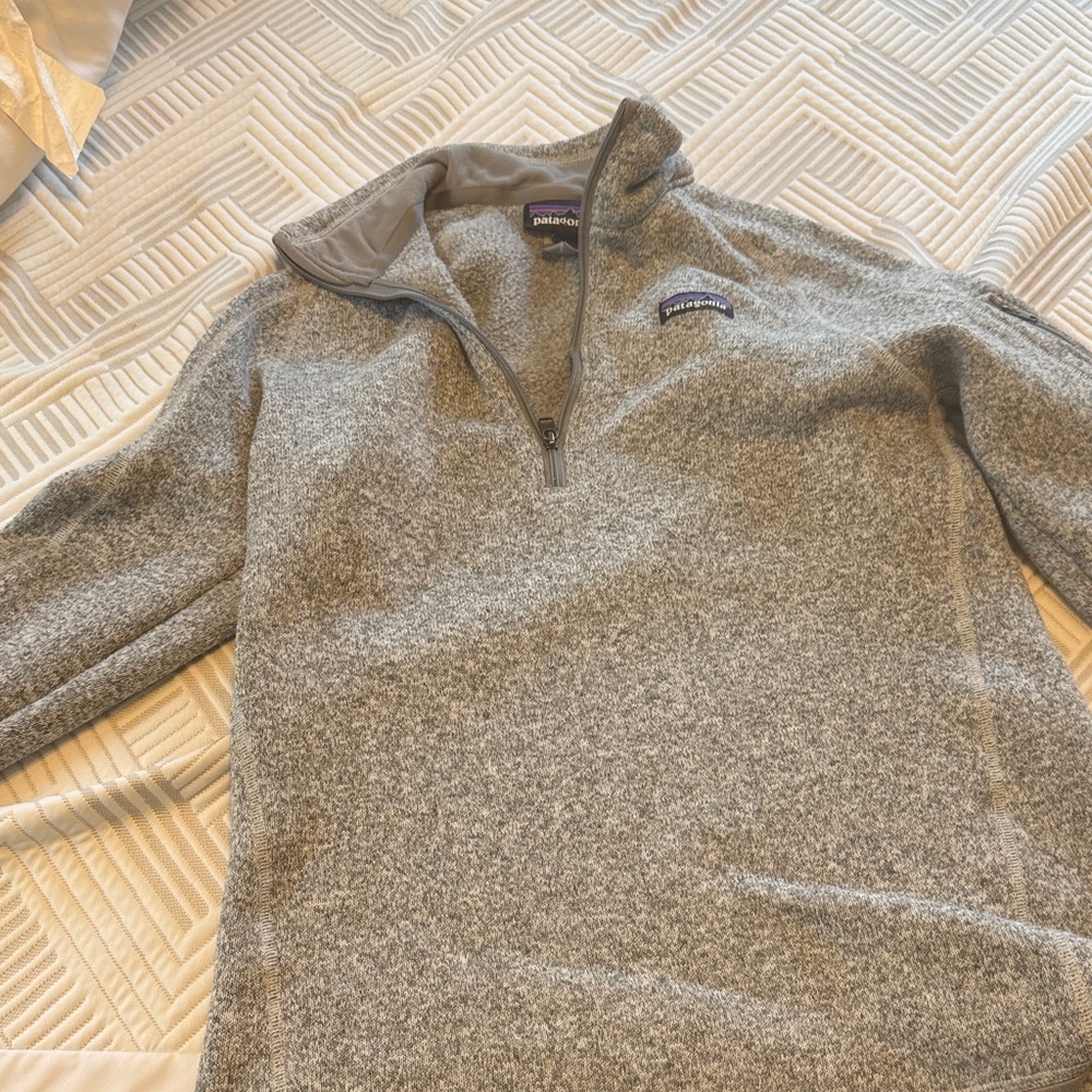 Patagonia Women's Zip-Up Sweater in Gray